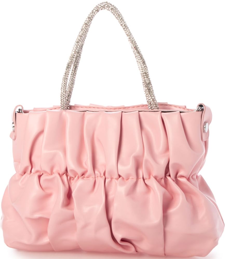 Shubeck Shirred Mini Shoulder FREE Women's Bag, Pink, (ZOG-0012)