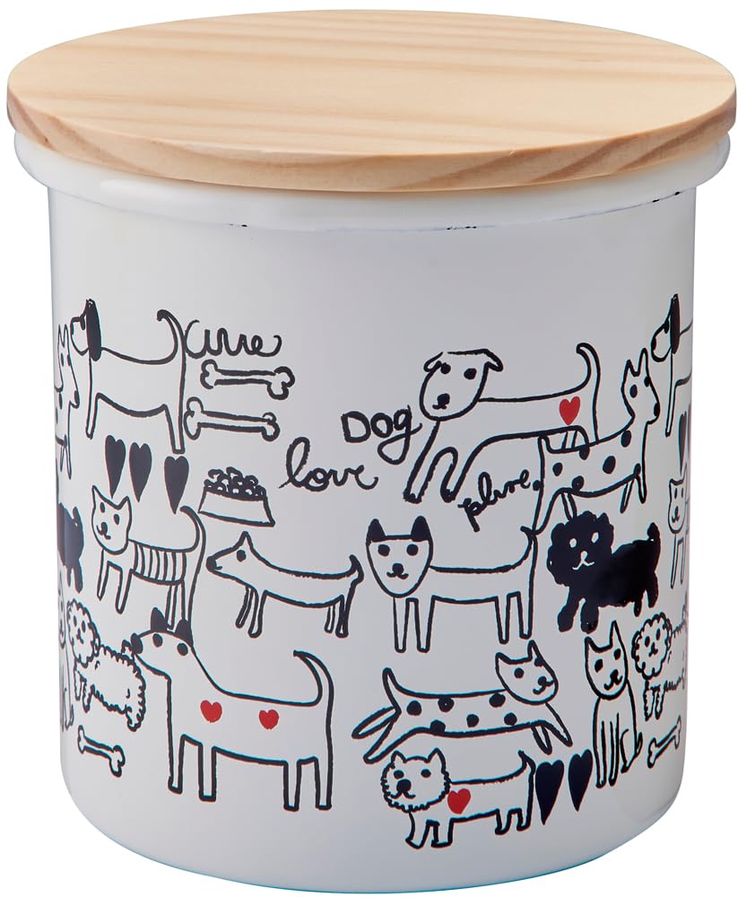 Toyo Horo Plune Canister Monotone Dog Size: Approx. W10.8 D10.8 H11.1 PCA-314