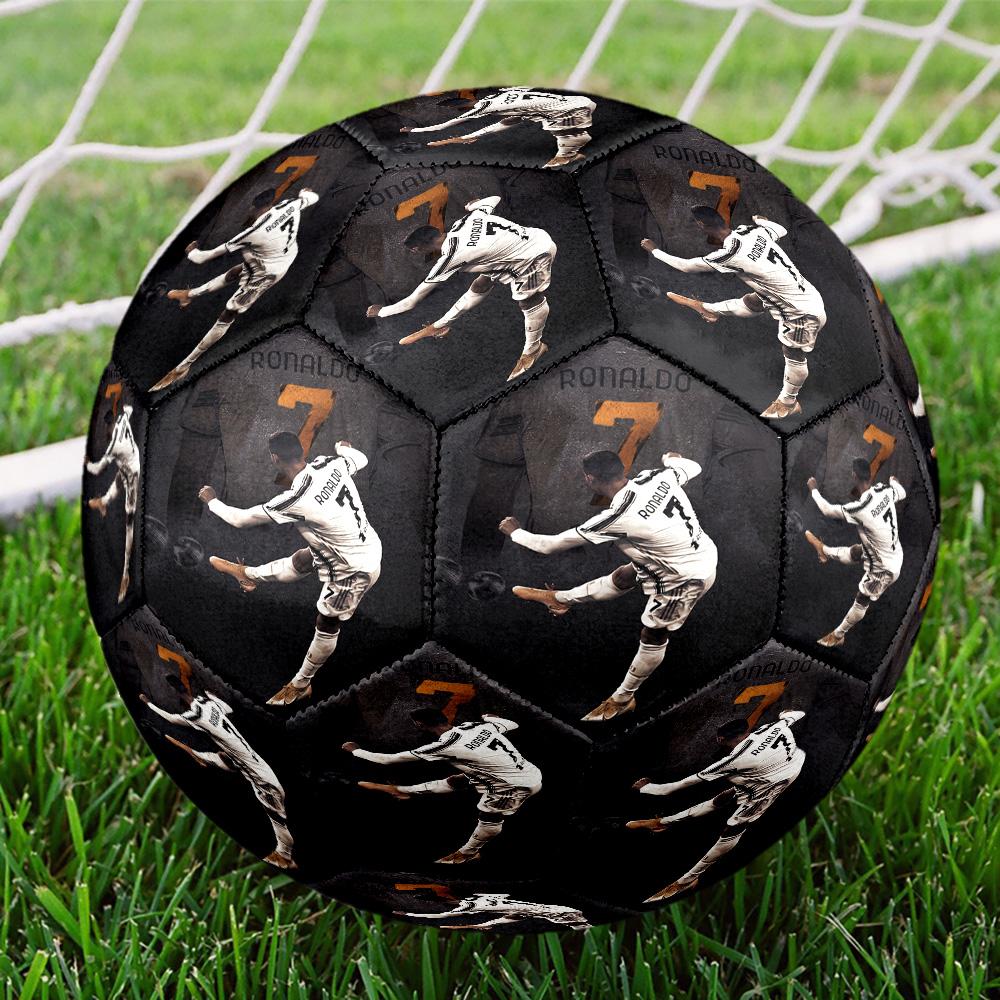 Cristiano Ronaldo Cr7 Portugal Celebration Size 5 Football Machine Sewn Indoor/Outdoor Training and Matches Soccer Accessory
