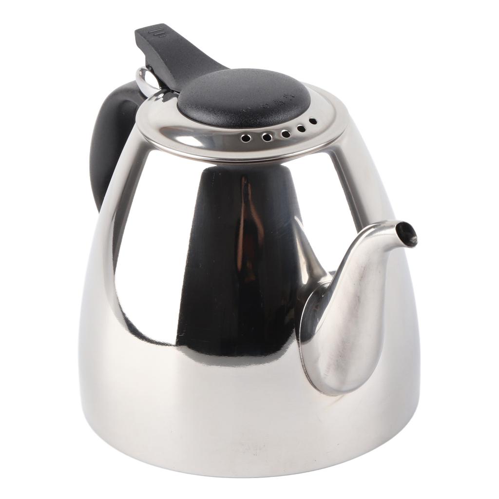 1,2l 1,5L Rostfritt Stål Spishäll Tekanna T Kaffekanna Vattenkokare Värmebeständigt Handtag 1,5L