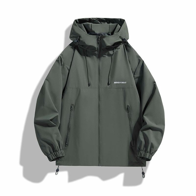Casual Jacket Jacket Men's and Women's Spring and Autumn Spring and Autumn Tide Brand American Tooling Jacket Hooded Loose Couple Outdoor