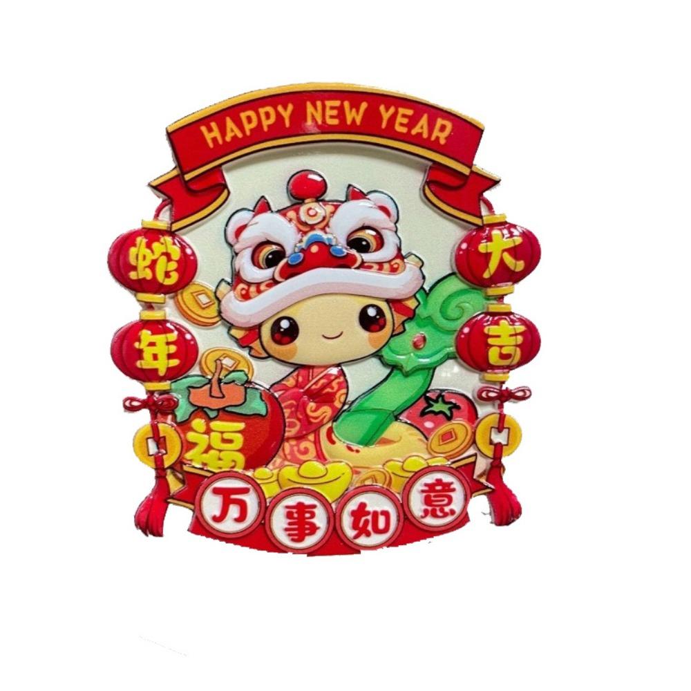 1/4pcs Resin Spring Festival Couplet Cute Fridge Magnets  Locker Cabinet