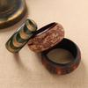 Retro breites Holzarmband - Chinesischer ethnischer Stil Handring - Holzschnitzerei Armband