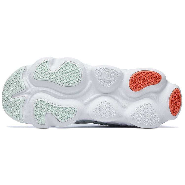 FILA Skipper Color Block Fabric Low Top Running Shoes Women sneaker White F12W021117FWG