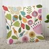 Pillowcase Flower Pattern Square  Christmas Zipper