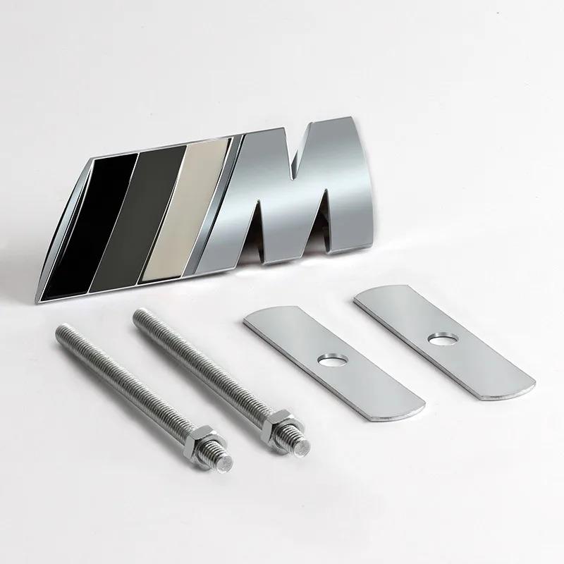 NTSM5 1Pc Metal BMW Grille M Badge Clip Foot Fixed Modification Logo Decorative Sticker For BMW M1 M2 M3 M4 M5 M6 M7 M8 Accessories