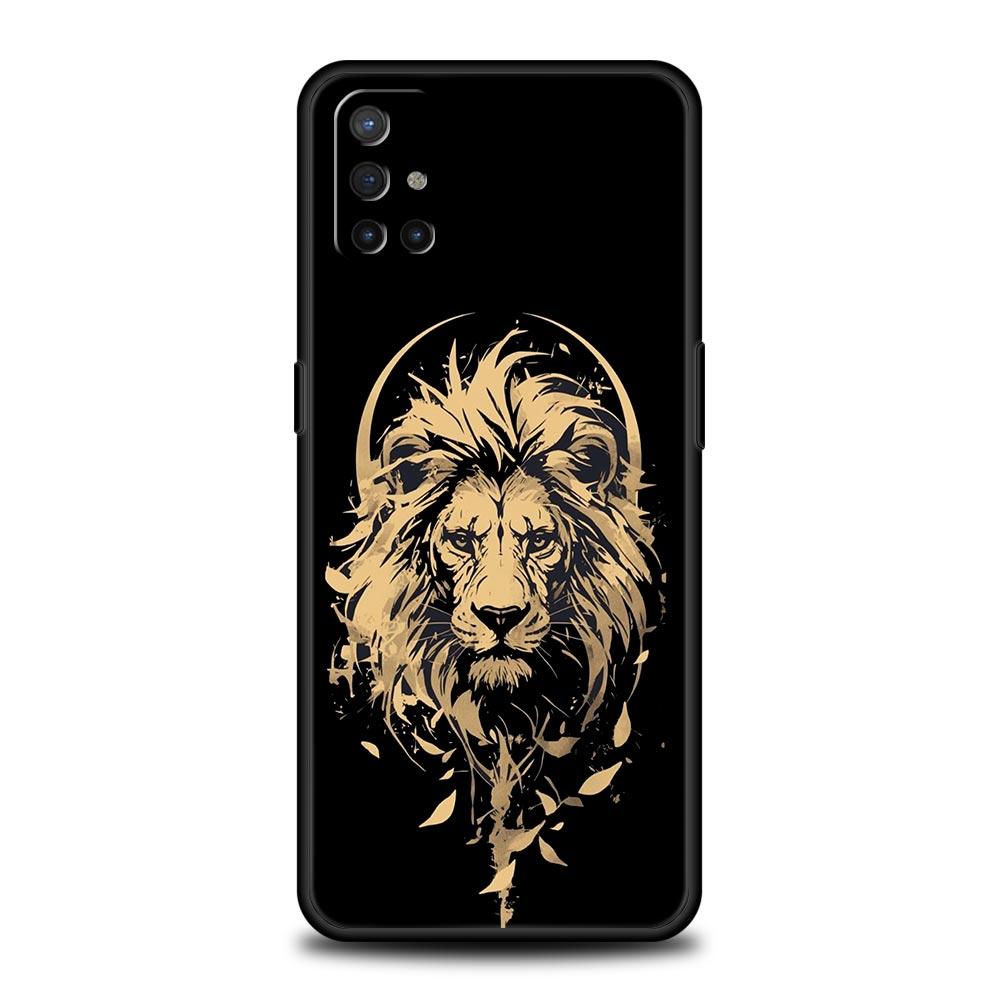 Concise Lion Pattern Phone Case For OnePlus 15 13 12 11 10 9 8 15T 13T 10T 7T Pro 13R 12R 9RT 8T Nord 4 N10 2T CE 2 3 5G Cover