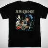 SALE Jim Croce Collage Men T-shirt Black Cotton Unisex All Sizes Unisex T-Shirt