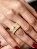 Retro Heart-shaped Ring for Women-fashion Wide Ring Zircon Jewelry-birthday Gift