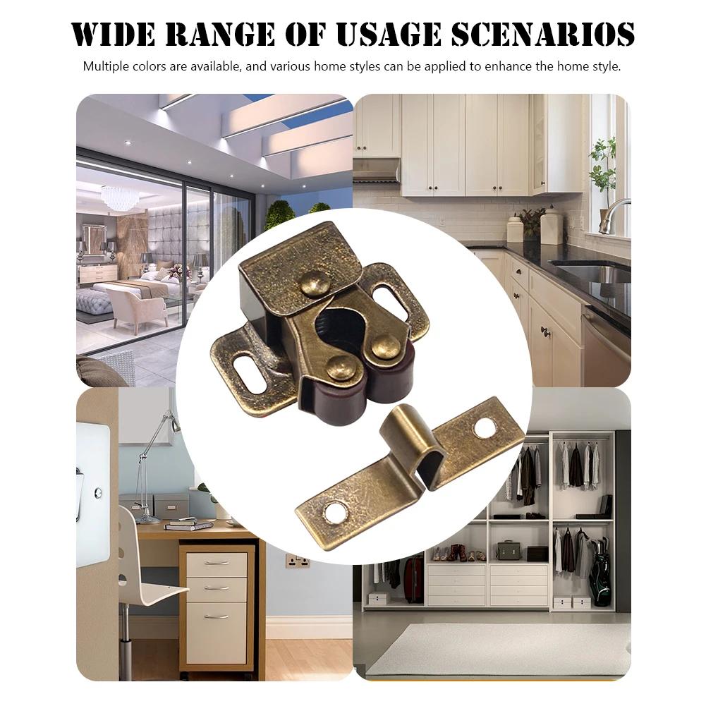 Sliding Door Closet Door Stopper Magnetic Suction Cabinet Door Spring Buckle Anti Collision Accessories Furniture Hardware Tools