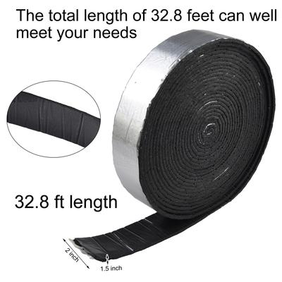 1x Pipe Wrap Insulation 32.8Ft Outdoor Pipe Foam Tape Pipeline Insulation Tape Aluminum Foil Fire Resistant Pipeline Tape