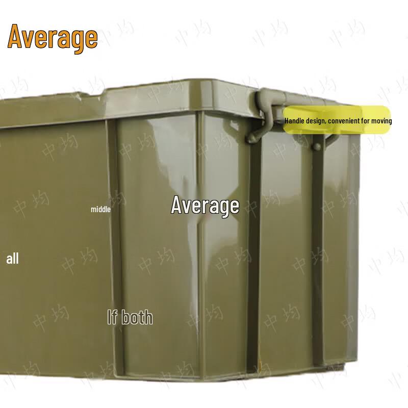 Military Green Plastic Storage Box