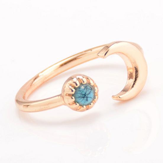 6Pcs Turquoise Arrow Moon Triangle Above Knuckle Ring Mid Finger Tip Stack Rings