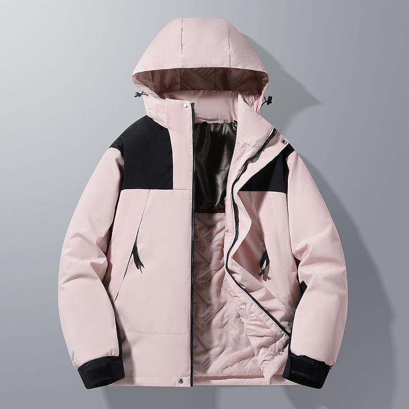 Winter Men's Cotton-padded Jacket Men's and Women's Windproof and Waterproof Mountaineering Outdoor Thickened Cotton Jacket Jacket
