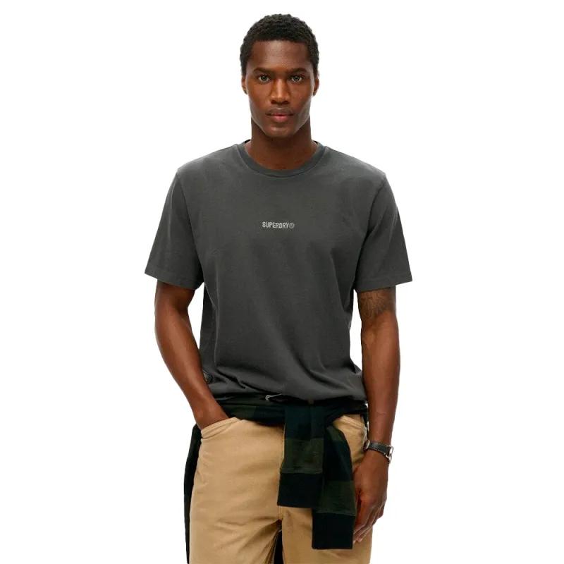 Superdry Schwarz T-Shirt Mit Mikro-Logo - Bild 2