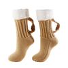 Beer Socks Chunky Yarn 3D Beer Mug Knit Socks Autumn Winter Warm Acrylic Mid-Calf Floor Socks for Women Men Christmas Gift
