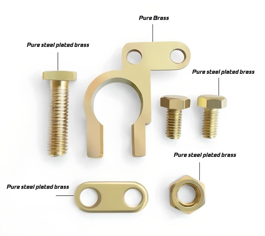 Brass Battery Terminals 6V, 12V, 24V - Set Off-Road