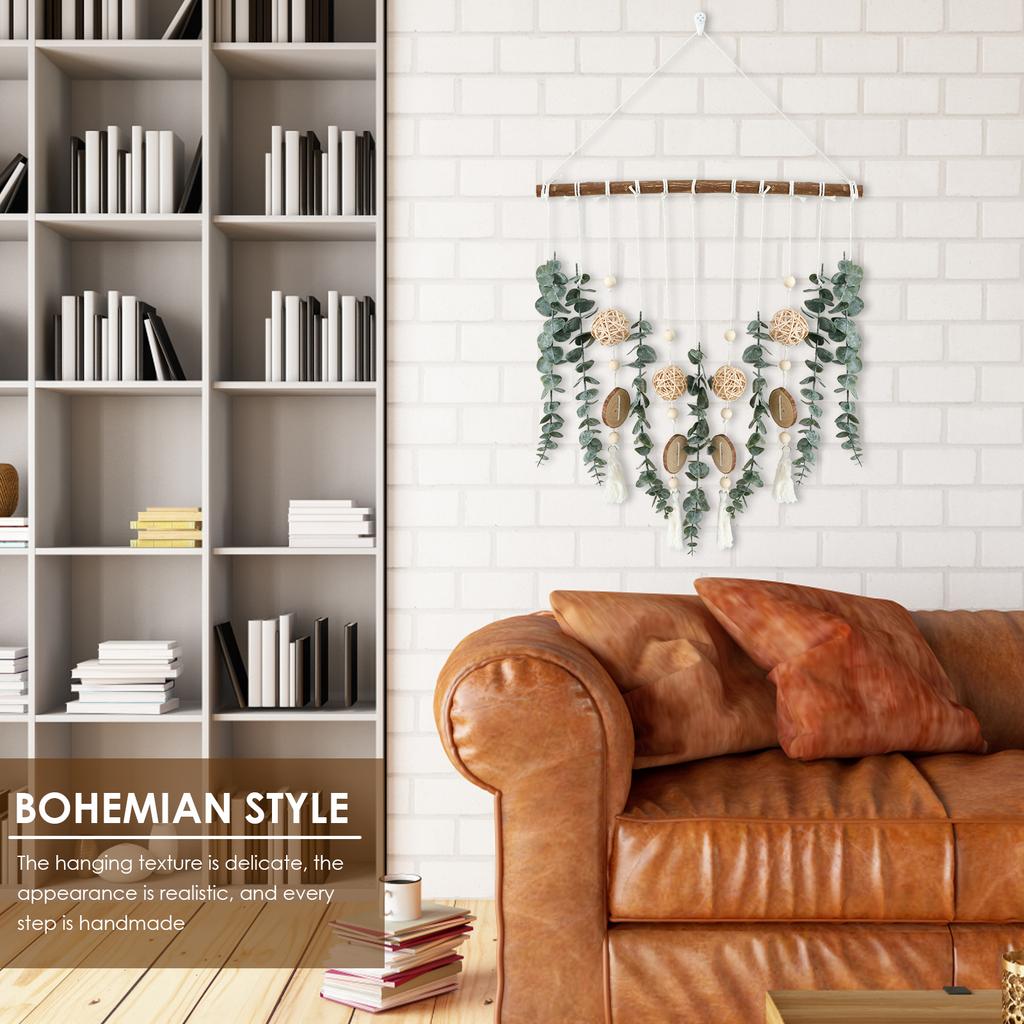 Künstliche Eukalyptus Wanddeko Faux Eukalyptus Wandhänger Deko Handgefertigt Imitation Eukalyptusblätter DIY Hochzeitsdeko