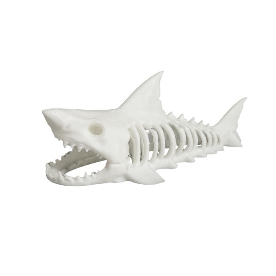 Hai-Skelett-Aquarium-Versteck, schwimmendes Betta-Versteck, 3D-gedruckte Garnelenhöhle für Garnelenbecken, Betta-Fisch-Nano-Aquarium-Dekoration
