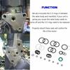 Kit de Joints 115225FS Capuchon de Trim/Inclinaison & Joint Torique de Cylindre pour Yamaha 1997-Up 115HP 150HP 175HP 200HP (Environ 225 CV 250 CV) Pour Showa Suzuki