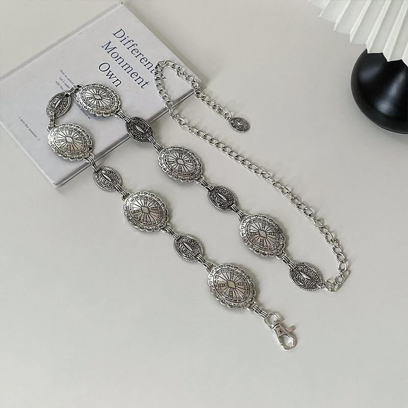 Silver Metal Butterfly Waist Chain Women'S Niche Premium Retro Belt Bohemian Decoration With Skirt