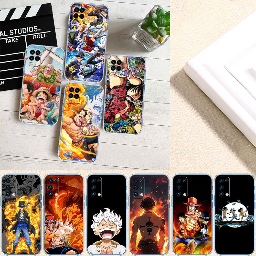 One Piece ACE Sabo Luffy Soft Shell Transparent Phone Case for Samsung Galaxy A04 A04S A14 A23 A34 A54 M23 M33 M52 M53