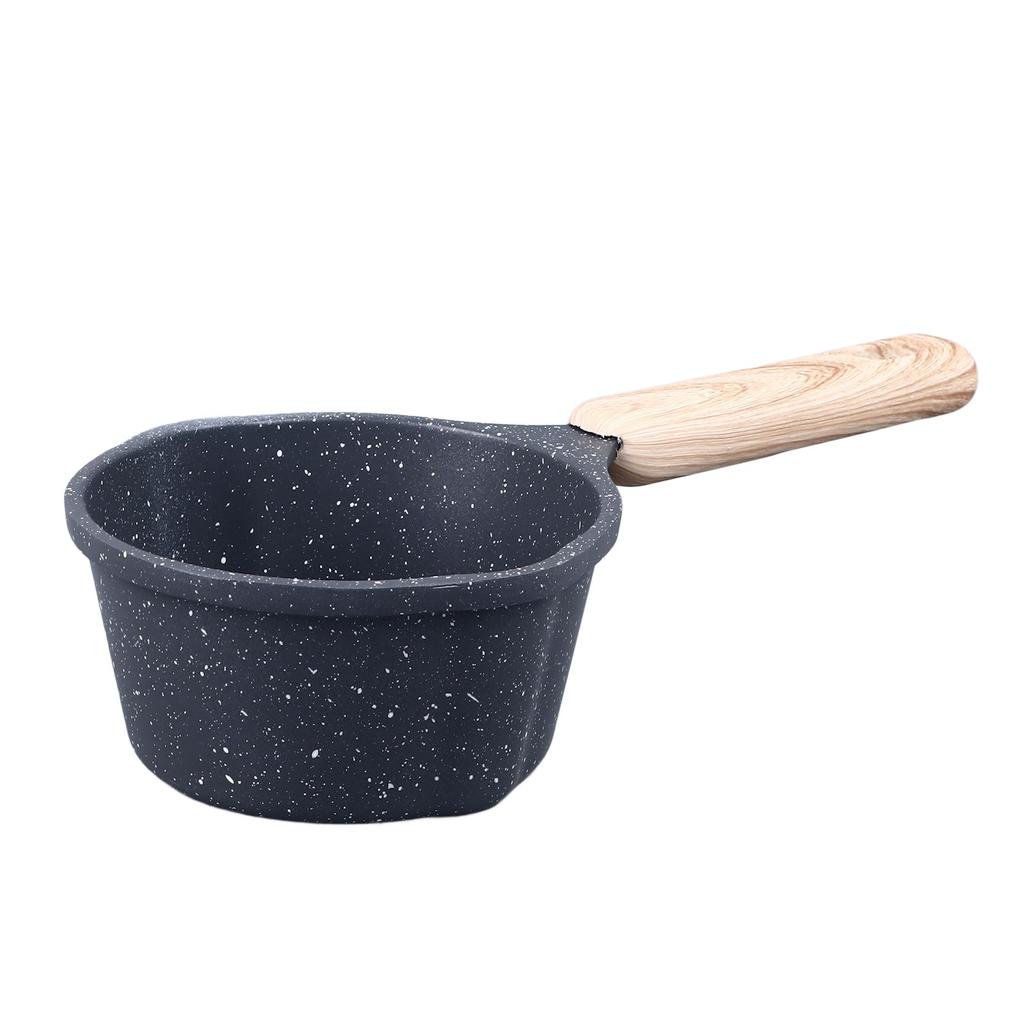 Kitchen Sauce Pan Prevents Stick Deepening Height   Stone Sauce Pot with Pour Spouts for Pouring Oil Milk Heating Frying