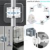 Household Bathroom Non Perforated Mop Holder, Broom Holder, and Card Holder Self-adhesive Mop Holder Kitchen Accessories