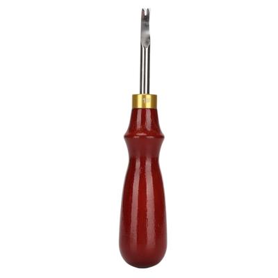 Leather Edge Beveler DIY Making Ergonomic Wood Handle Retractable Tip High Carbon Steel Blade Leather Groover Tool