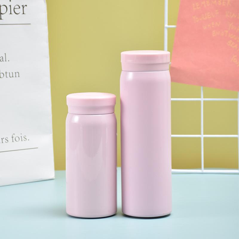 Stylish Portable Pocket Mug Ins Fashion Macaron Gift Mug Cute Mini Steel Thermos Mug Durable Durable Useful Useful