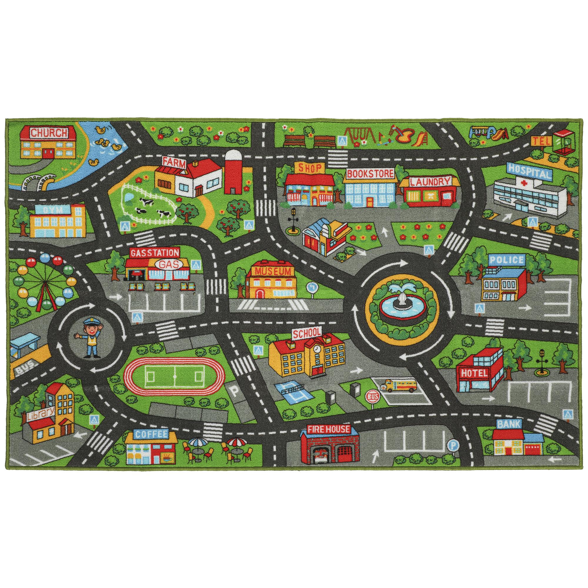 Children`s Playmat City Road 160x100 cm