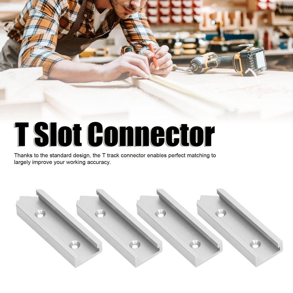4pcs 30mm Width Miter Track Jig Fixture Aluminum Alloy Slot Connector Woodworking