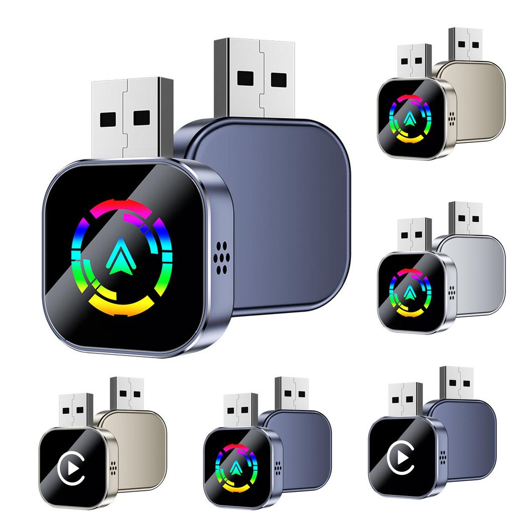 2-in-1 Wireless Android Auto Adapter, Plug Play Converts Wired To Wireless, Fast Auto-Connect, No Delay