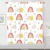 Custom Truck Cartoon Curtains for Living Room Bedroom Home Decor with Hooks Shading Finished