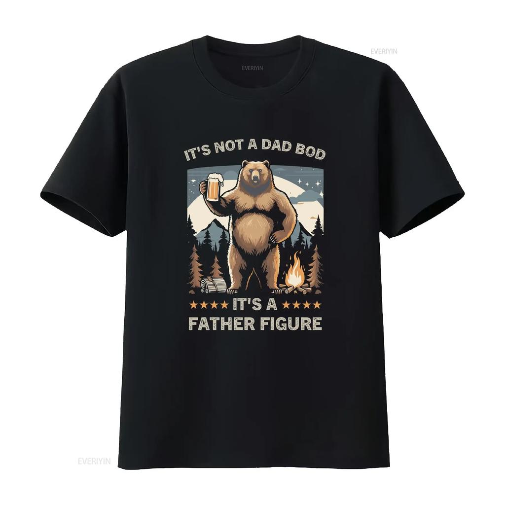 Its Not a Dad BOD Father Figure T Shirt vintage Washed Comfortable Breathable Soft graphic Casual Slightly Stretched Versatile