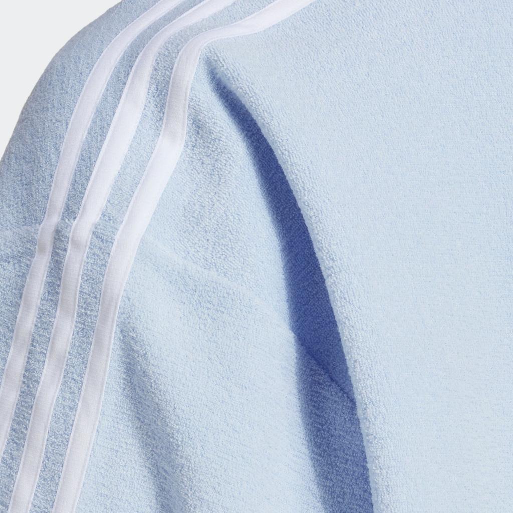 Adidas Gestreifter Strick-Cardigan mit Einreiher für Damen Tops Hellrosa Blau IP3760