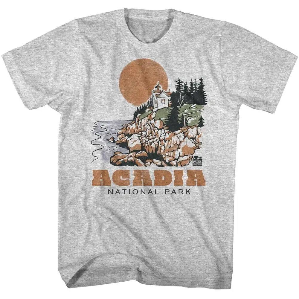 Acadia Bass Harbor Head Light Station Men T Shirt L