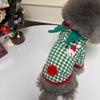 Pet Dog Clothes Christmas Wind Elk Clothes Autumn and Winter Velvet Two-legged Clothes