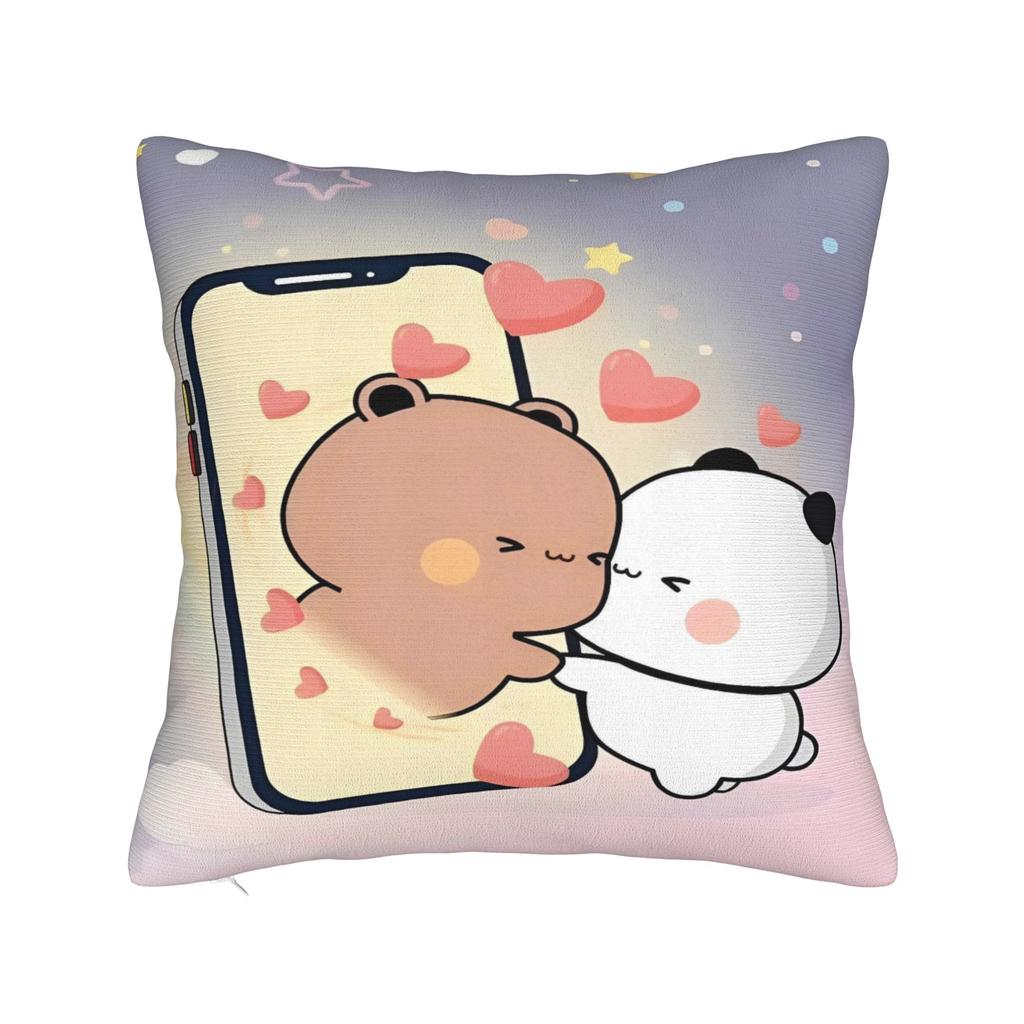 Pillow Case Bubu Dudu Graphic Pillow Cover For Couch Sofa Bedroom Kawaii Pillowcases
