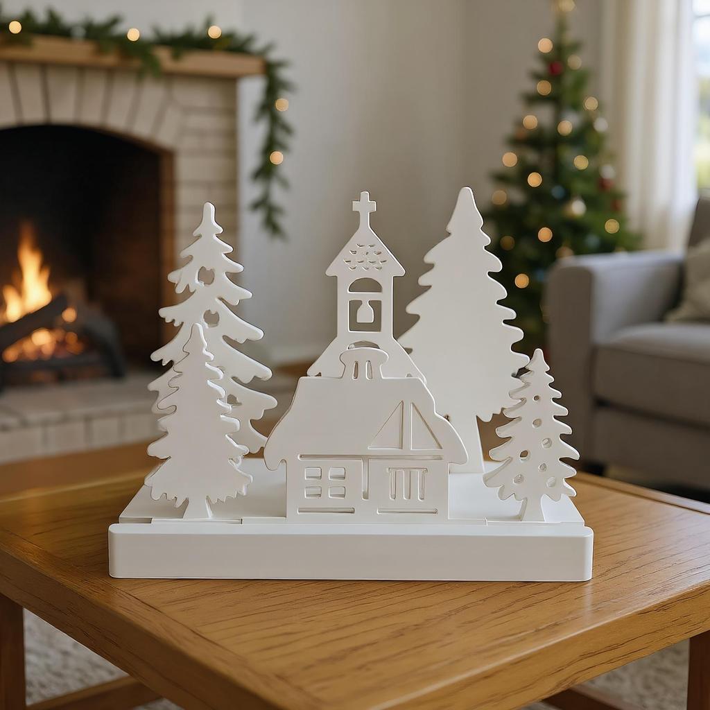 7pcs Christmas Silicone Molds Set Christmas Tree House Soap Mould Making Casting Plaster Epoxy Aromatherapy Resin Craft Ornament