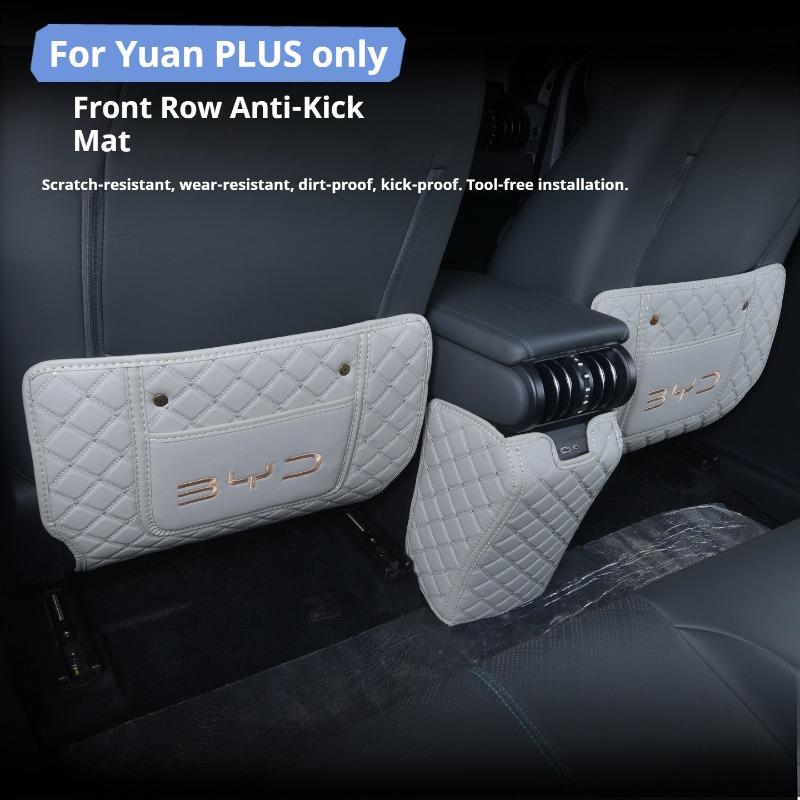 For BYD ATTO3 Car Specialized Kick Mat Front Seat Back Pad Rear Row Anti Kick Mat Dirt Resistant Auto Interior Protective