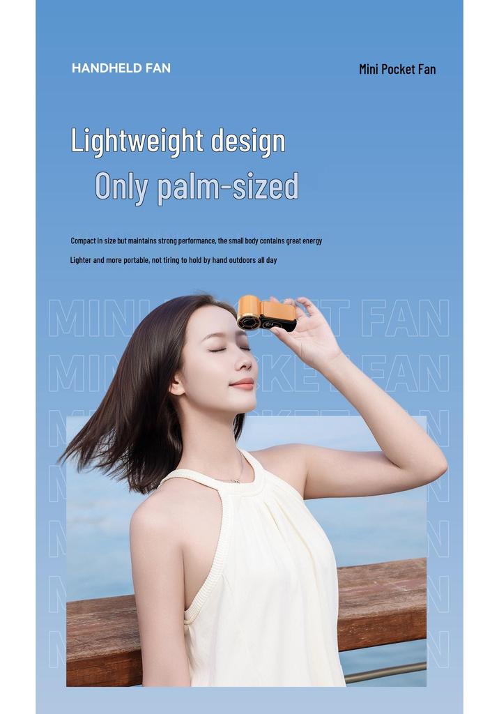 High-Speed Compact USB Mini Fan with Long-Lasting Battery