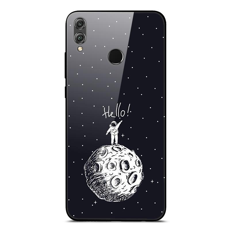 Tempered Glass Case For Huawei Honor 8X Case Phone Cover Bumper on Honor 8X JSN-L21 8 X Honor8X Case Hard Back Cover Cute Fundas