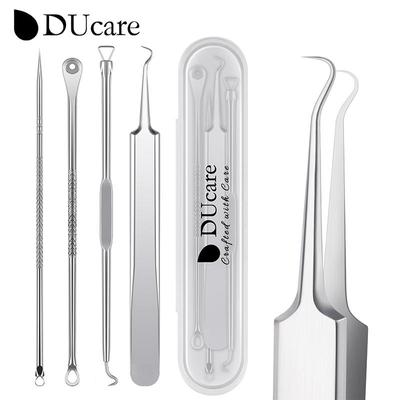 4 PCS Acne Blackhead Removal Needles Stainless Steel Pimple Extractor Comedone Cleaner Skin Clean Care Tools Kit