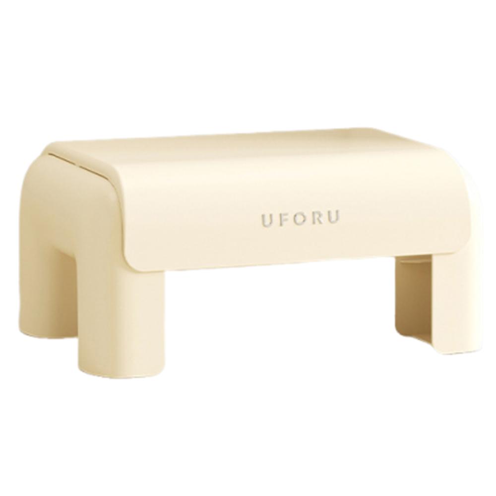 

Anti-Slip Shoe Changing Stool Ergonomic Bathroom Foot Stool Bathroom Accessories белый