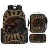 Skull Schoolbag for Primary School Students, Kindergarten New Schoolbag for Boys and Girls, Grades 2345 and 6