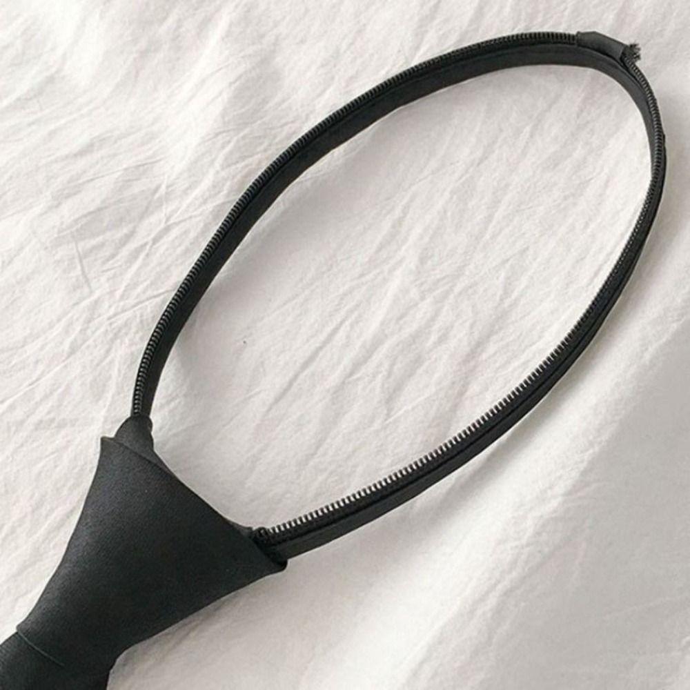 Clip On Uniform Black Tie Unisex Lazy Neck Ties New Suit Zipper Neckties  Women