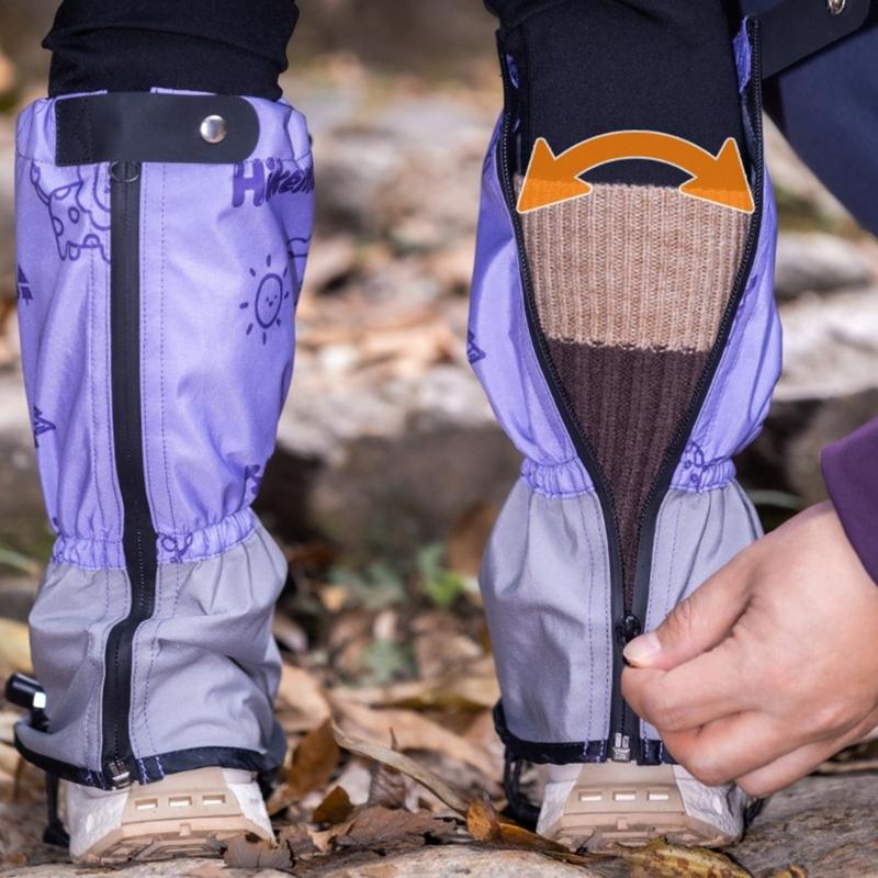 Wasserdichte Schneeschuh-Schutzgamaschen für Kinder für Outdoor-Camping und Wandern Bieten Wärmeisolierung und Traktion