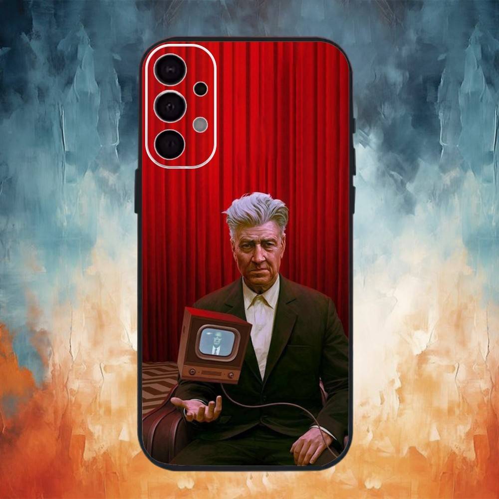 

Director David Lynch phone Case For Samsung S26,25,24,21,22,23,30,20,Ultra,Plus,Fe,Lite Black Soft Cover Samsung S26Plus
