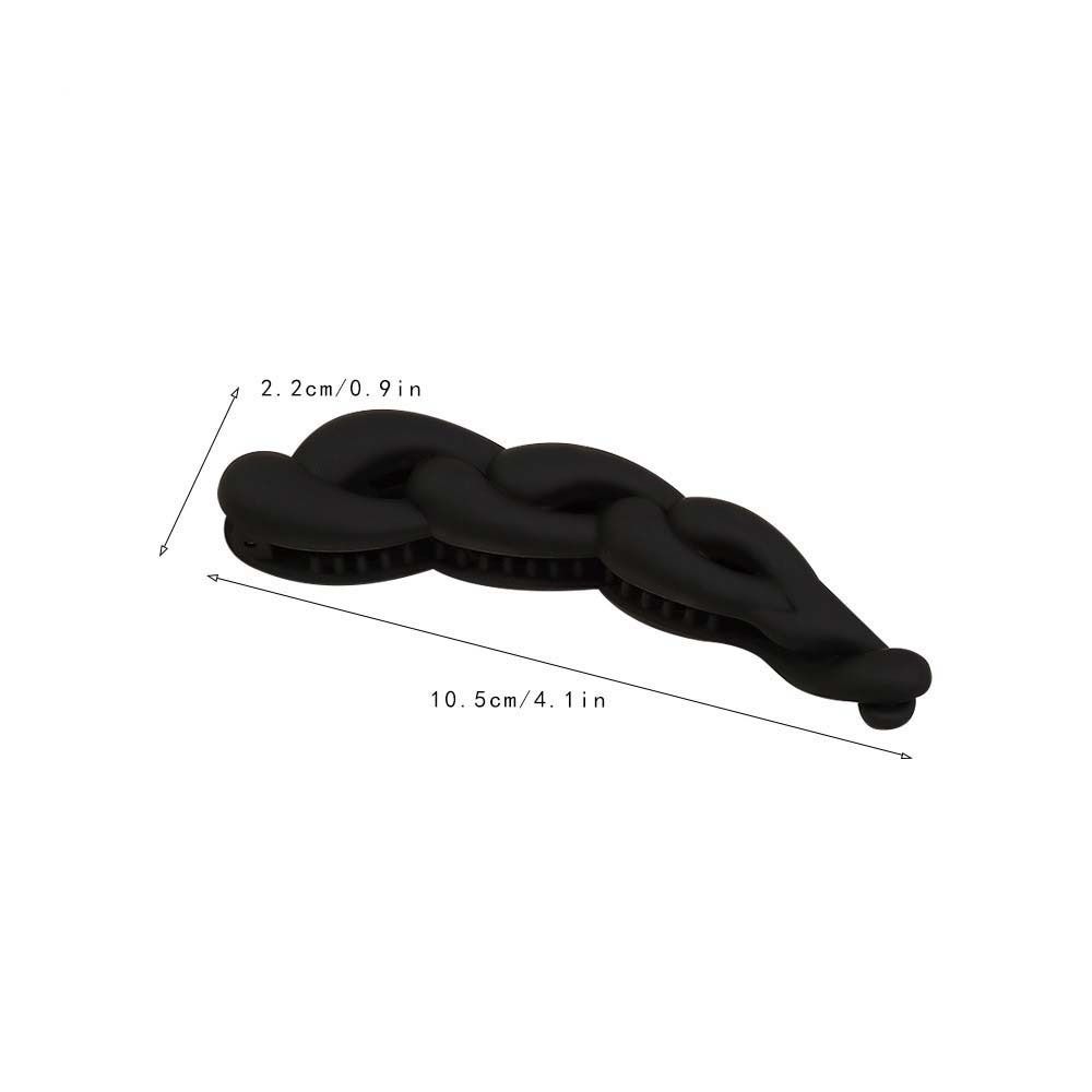 Frosted Plastic Banana Clip Korean Style Cross Matte Hair Clip Crab Barrettes Hair Claw Hair Twist Hair Pin Female/Girls